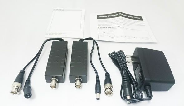 AHDシリーズ用 8CH型 ワンケーブルユニットセット(電源重畳装置