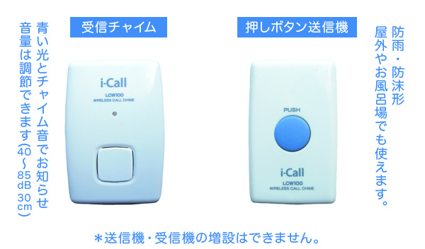 ワイヤレスコールチャイム I-Call LCW100