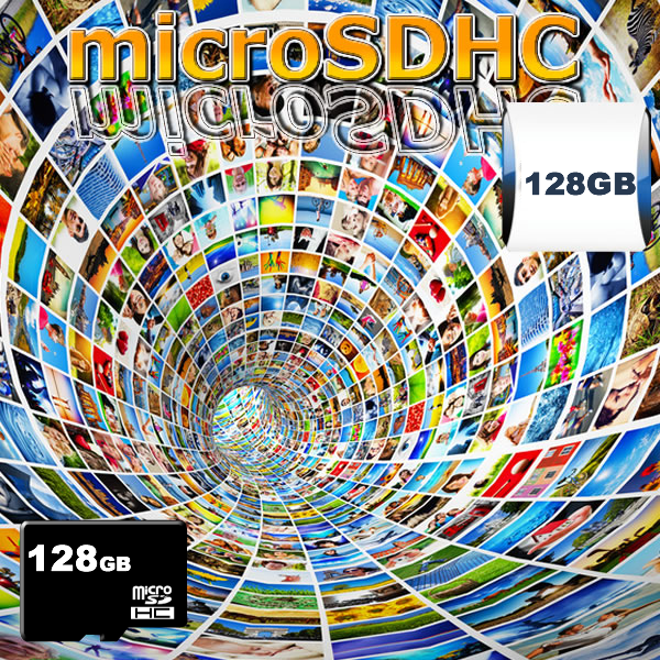 SanDisk microSDHC【128GB】（正規品class4）1年保証付