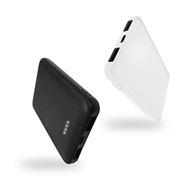 軽量・薄型5000mAhモバイルバッテリー Mobile Power5 ブラック